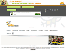 Tablet Screenshot of familiasenruta.com